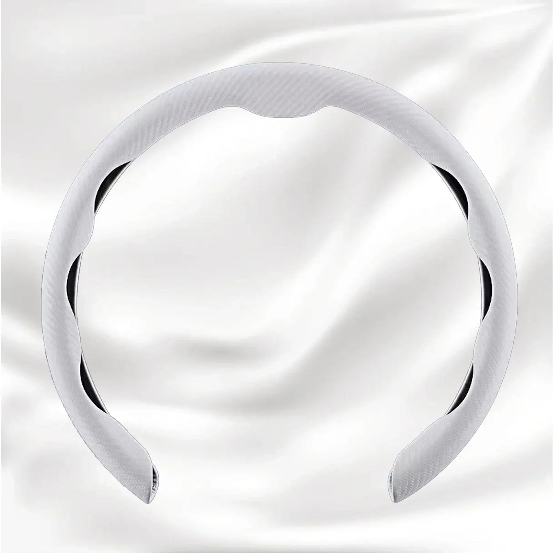 Nexi Customized Car Logo Breathable Ultra-thin 5D Leather & Carbon Car Steering Wheel Cover Universal Fit