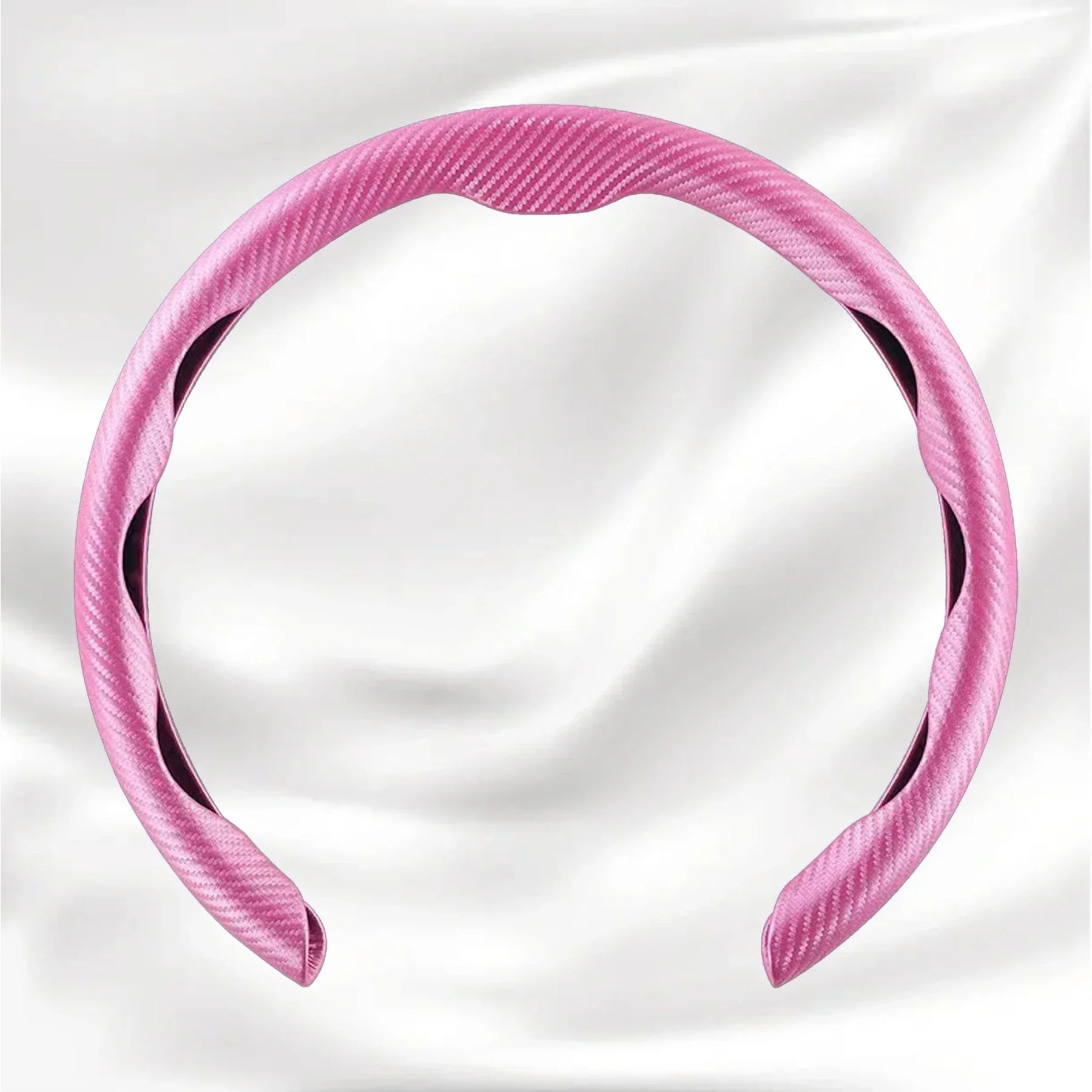 Nexi Customized Car Logo Breathable Ultra-thin 5D Leather & Carbon Car Steering Wheel Cover Universal Fit